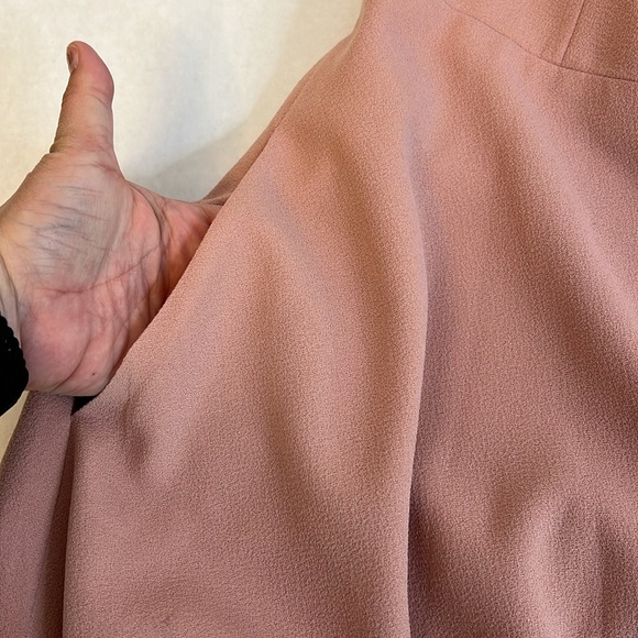 DRESS THE POPULATION CATALINA BLUSH CREPE COCKTAIL DRESS MEDIUM - Picture 12 of 16